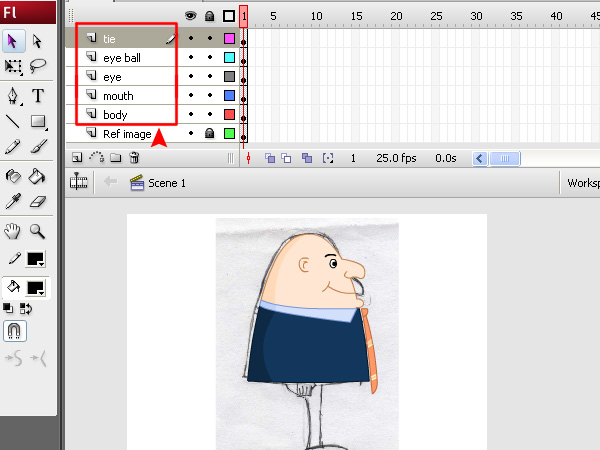 animation in flash with tweens