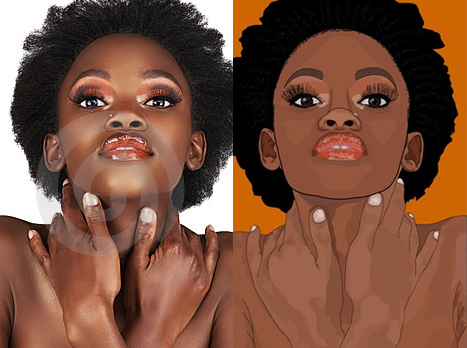 Vector portrait